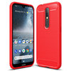 Flexi Slim Carbon Fibre Case for Nokia 4.2 - Brushed Red